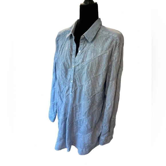 Sundance Simply Shannon Top in AshleyBlue Size Large - Picture 8 of 8